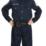Aeromax PO-46 4 by 6 Jr. Police Officer Suit with Cap & Belt