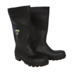 Cordova PB2209 16 in. PVC Steel Toe Boots, Black - Size 9