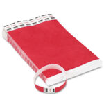Advantus 75510 Crowd Management Wristbands- Sequentially Numbered- Red- 500-Pack