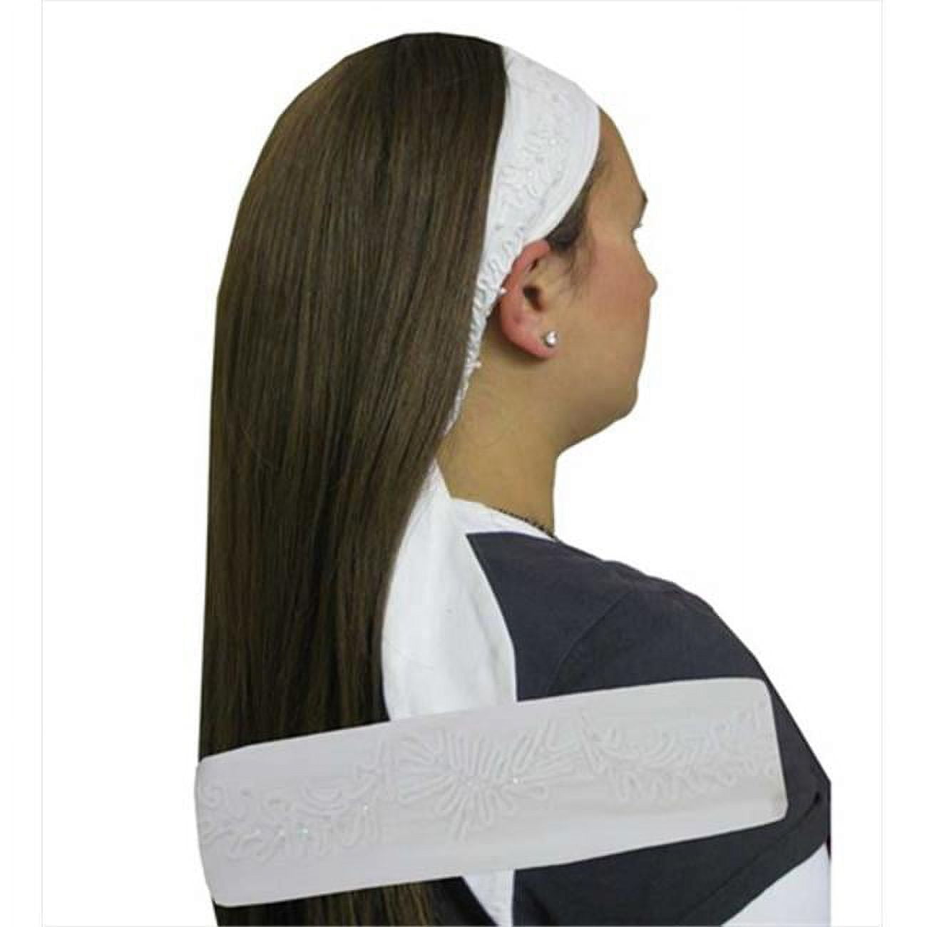 cvryh486 CoverYourHair 20470 White Dashing Headband with Tails - Image 1